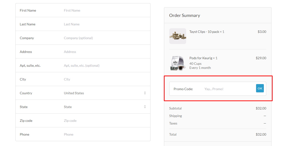 How Do I Use My Tayst Coffee Promo Code?