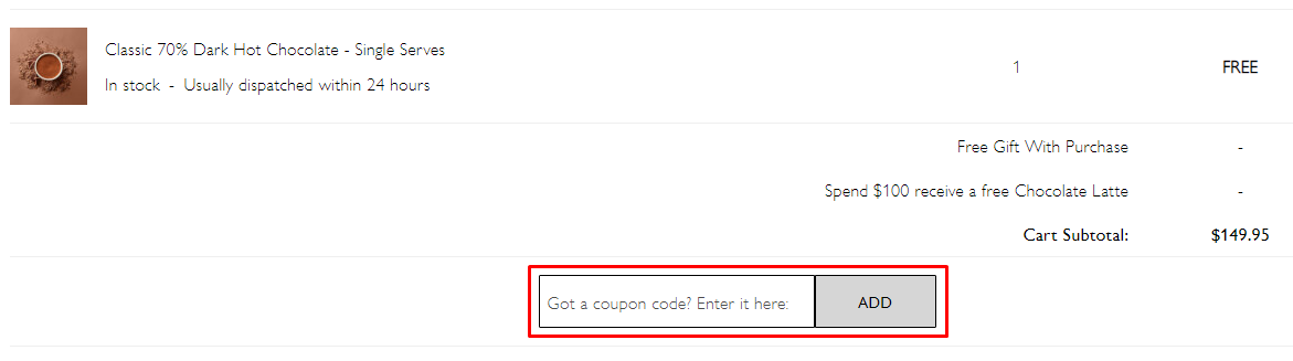 How do I use my Hotel Chocolat coupon code?