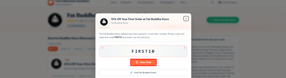 A Fat Buddha Store discount code on Love Discount Vouchers