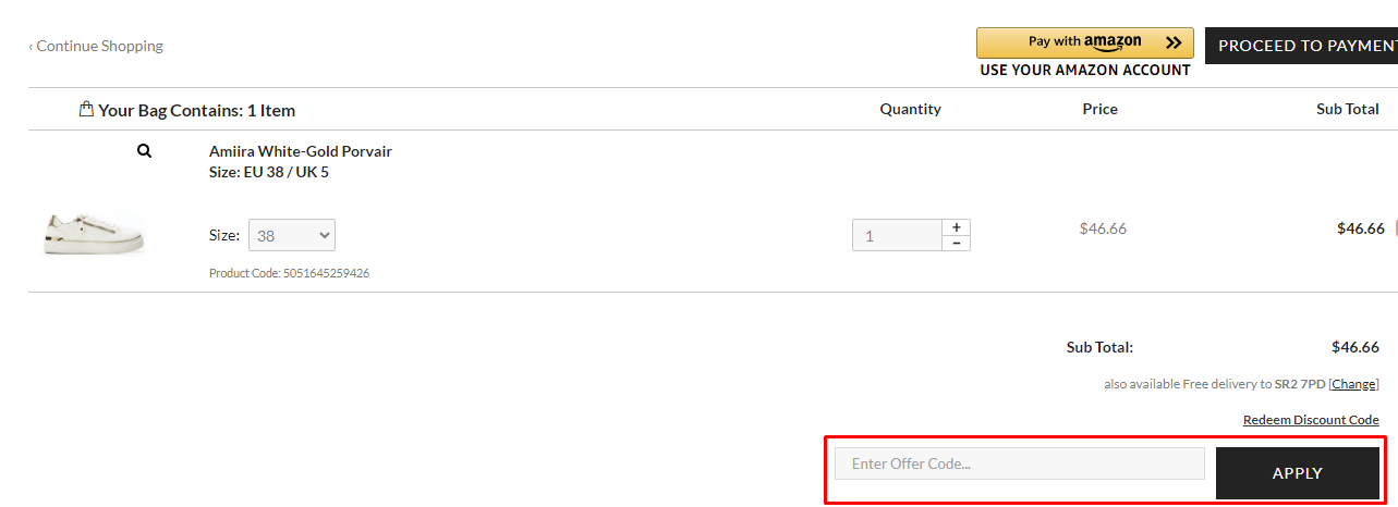How do I use my Moda in Pelle discount code?