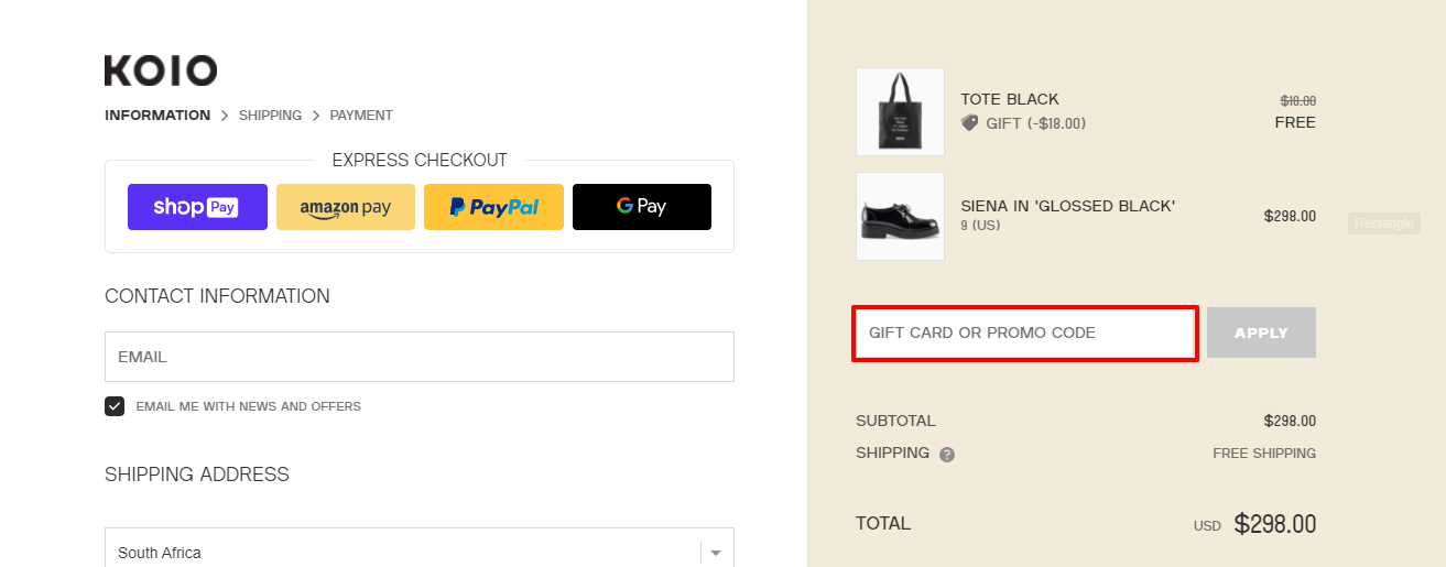 Koio Promo Code