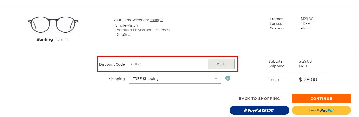 How do I use my Liingo Eyewear discount code?