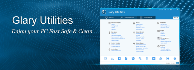 About Glarysoft homepage
