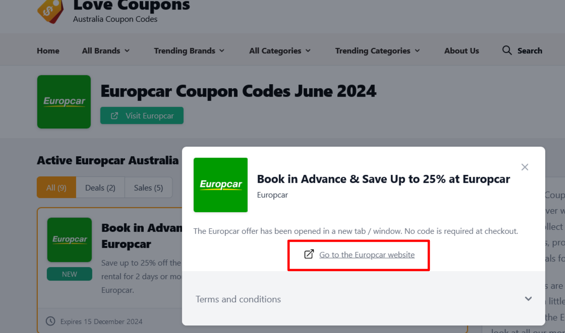 Europcar Promo Codes July 2024