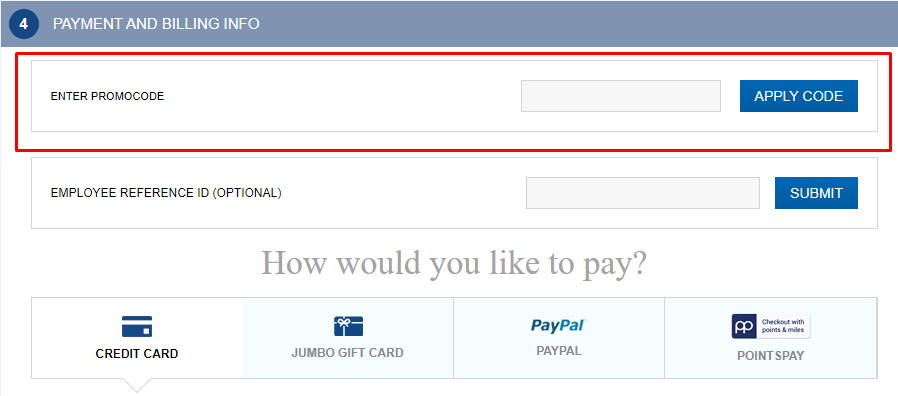 How do I use my Jumbo promo code?