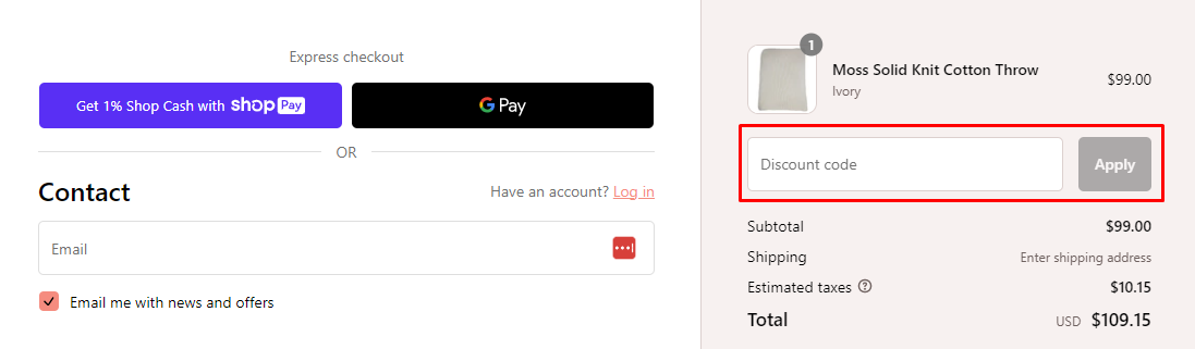 How do I use my Darzzi discount code?