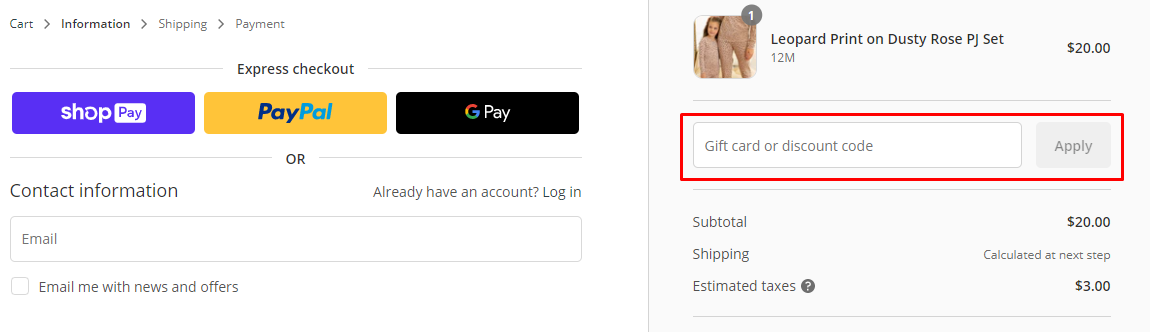 How do I use my Petit Lem discount code?