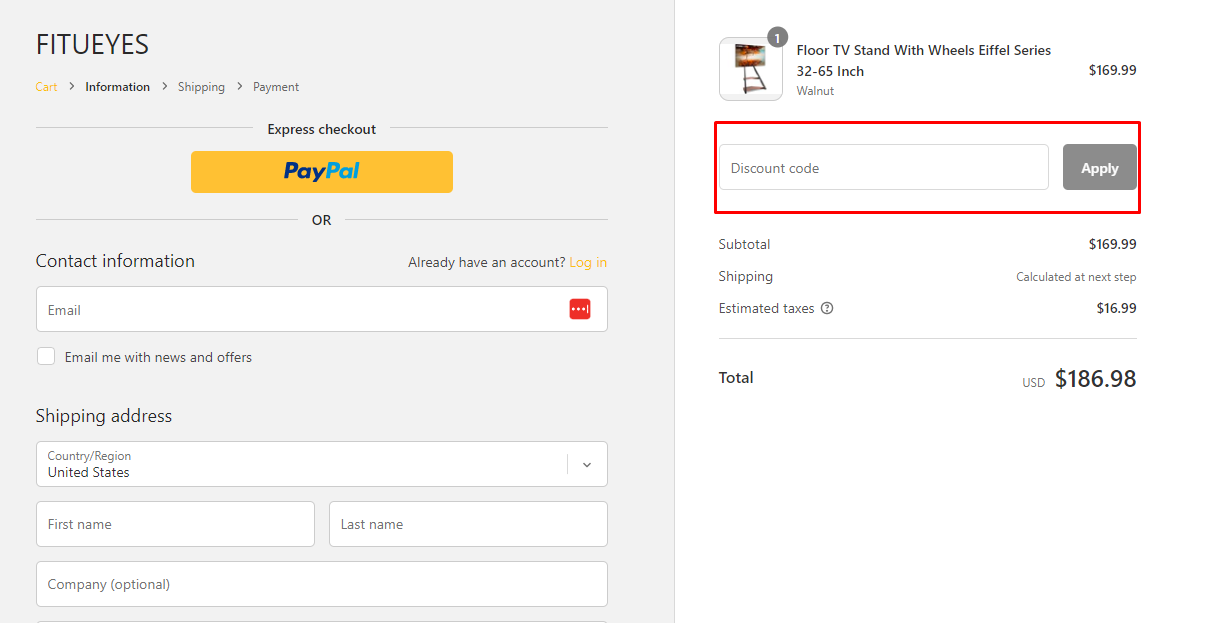 How do I use my Fitueyes discount code?