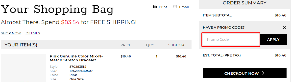 How do I use my Chico's Off The Rack coupon code?