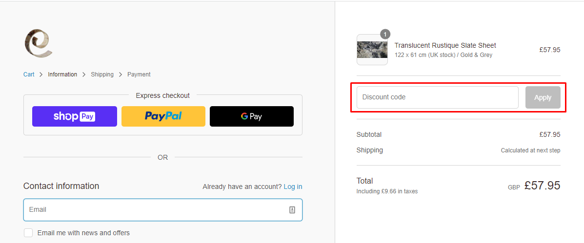 How do I use my Lite Stone discount code?