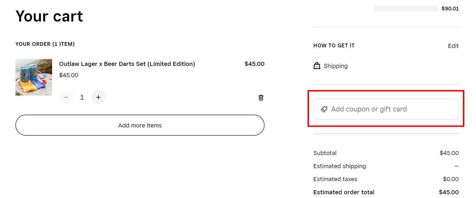 How do I use my Beer Darts coupon code?