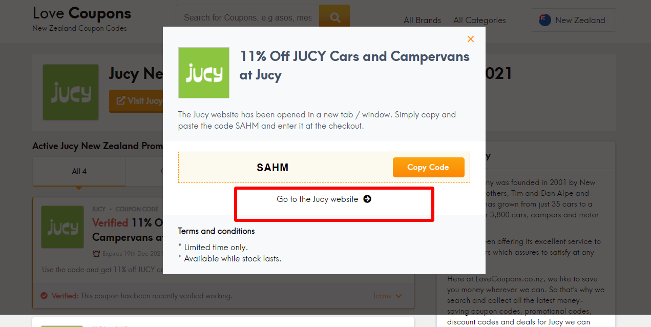 Jucy Website Code