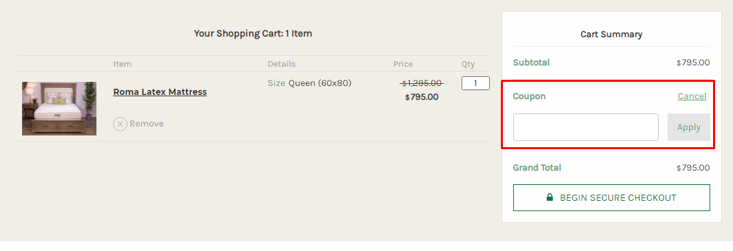 How do I use my Sleep EZ coupon code?