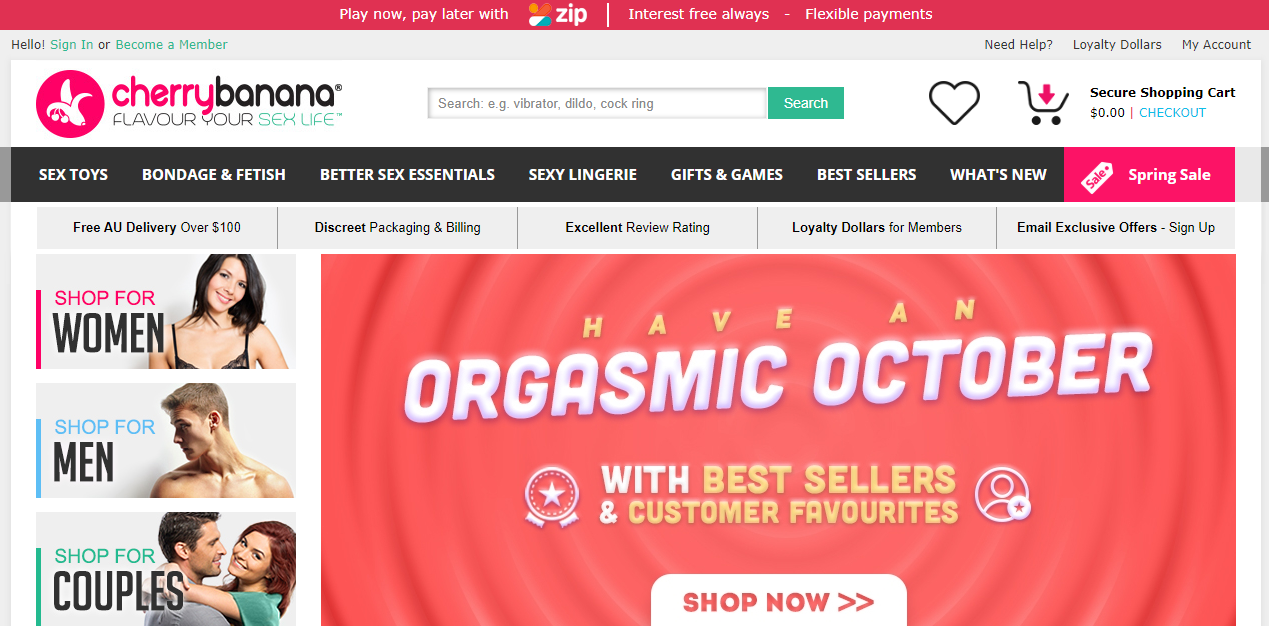 Cherry Banana Homepage