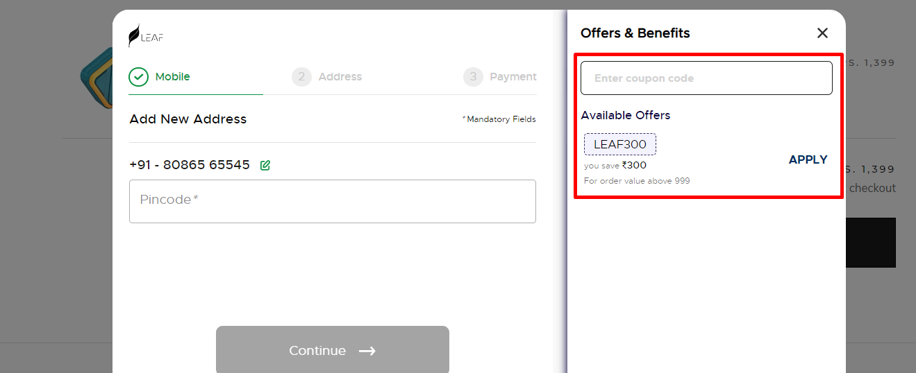How do I use my Leaf Studios coupon code?
