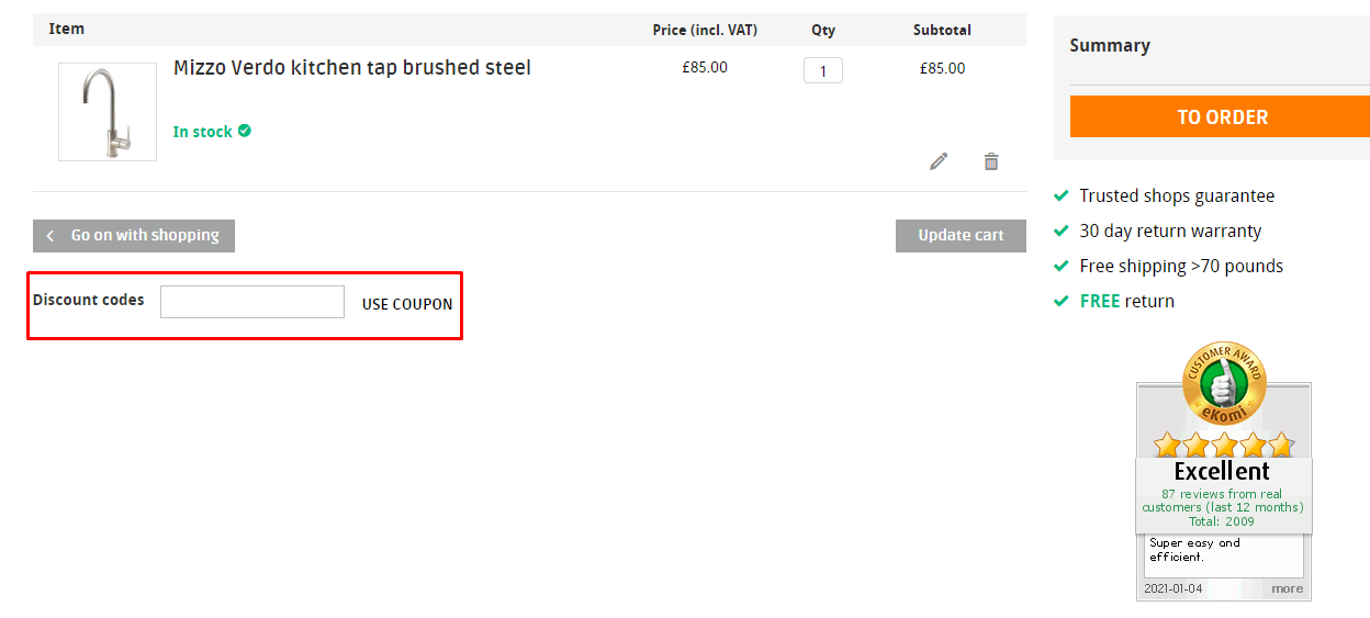 How do I use my Cofaro discount code?