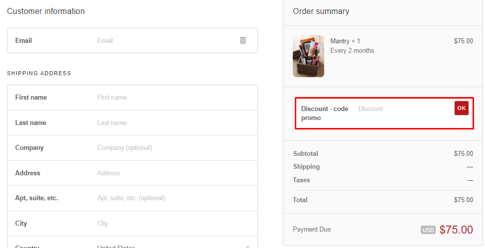 How do I use my Mantry discount code?