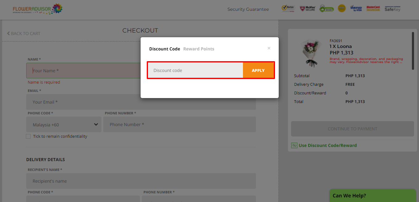 Flower advisor disc ph