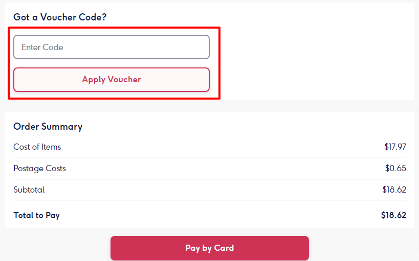 Moonpig Checkout