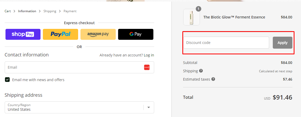 How do I use my Nuebiome discount code?