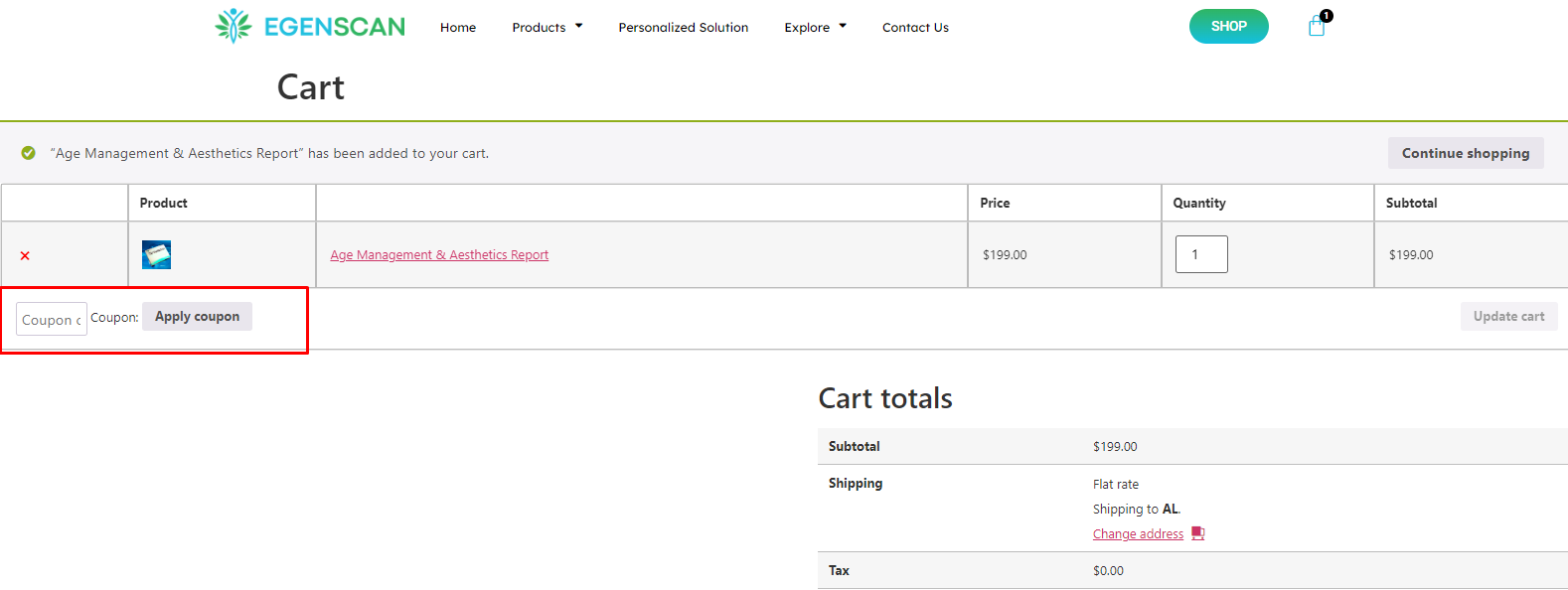 How do I use my EpignScan coupon code?