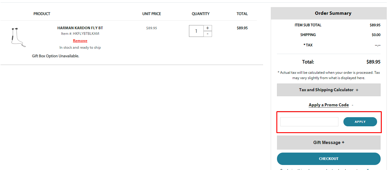 How do I use my Harman Kardon promo code?