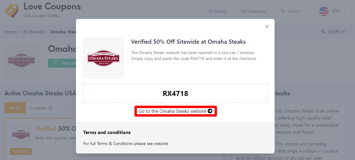Omaha Steaks promo code