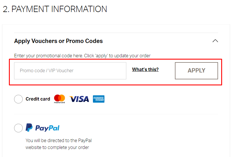 How do I use my Sussan promo code?