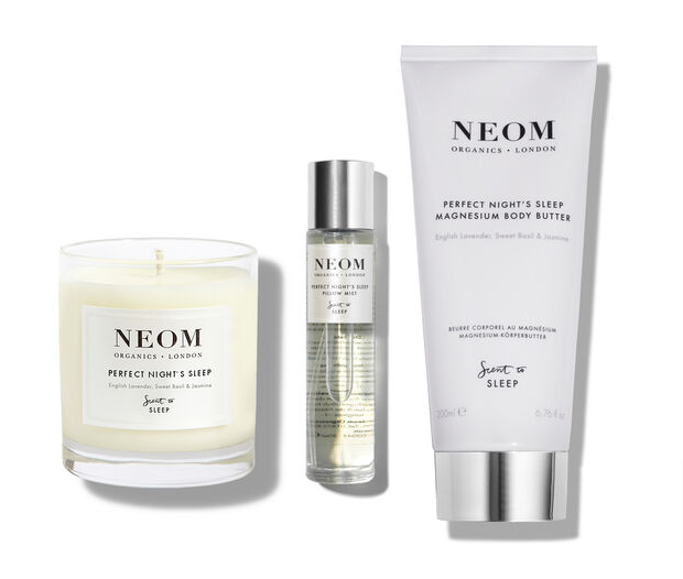 Neom Perfect Night Sleep including scented candle, body butter and pillow mist