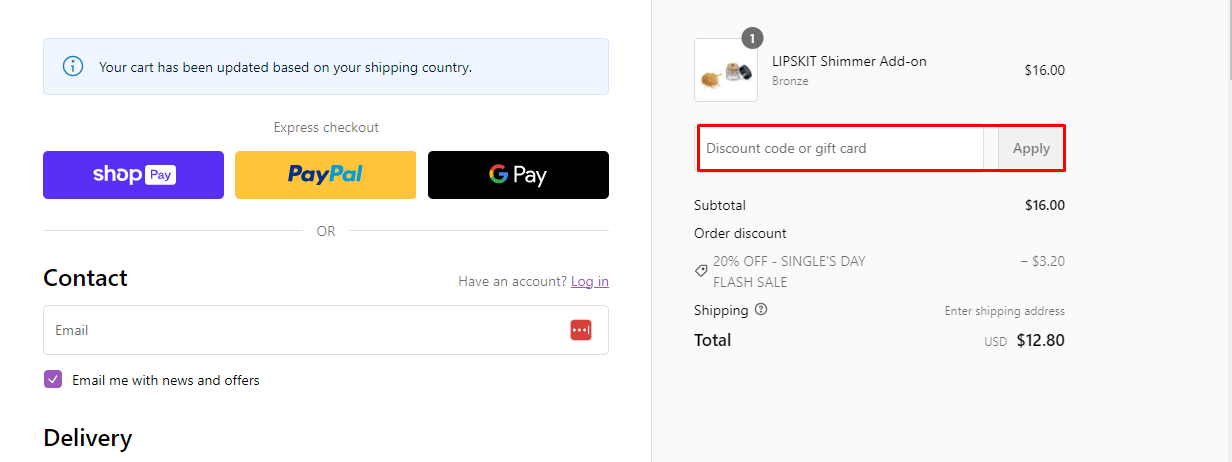 How do I use my GoPlay Cosmetics discount code?