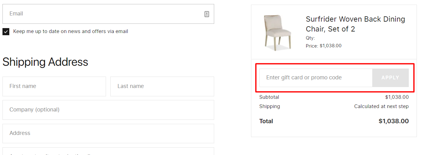 How do I use my High Fashion Home promo code?