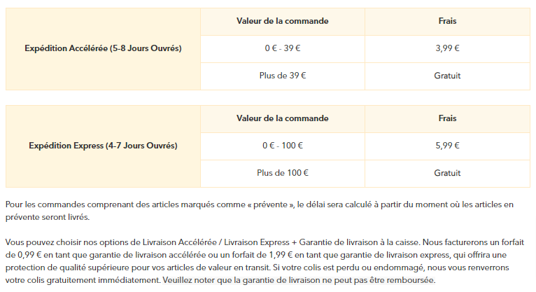 livraison