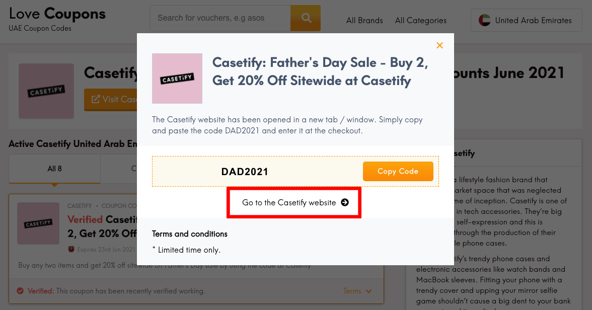 Casetify AE Get Coupon
