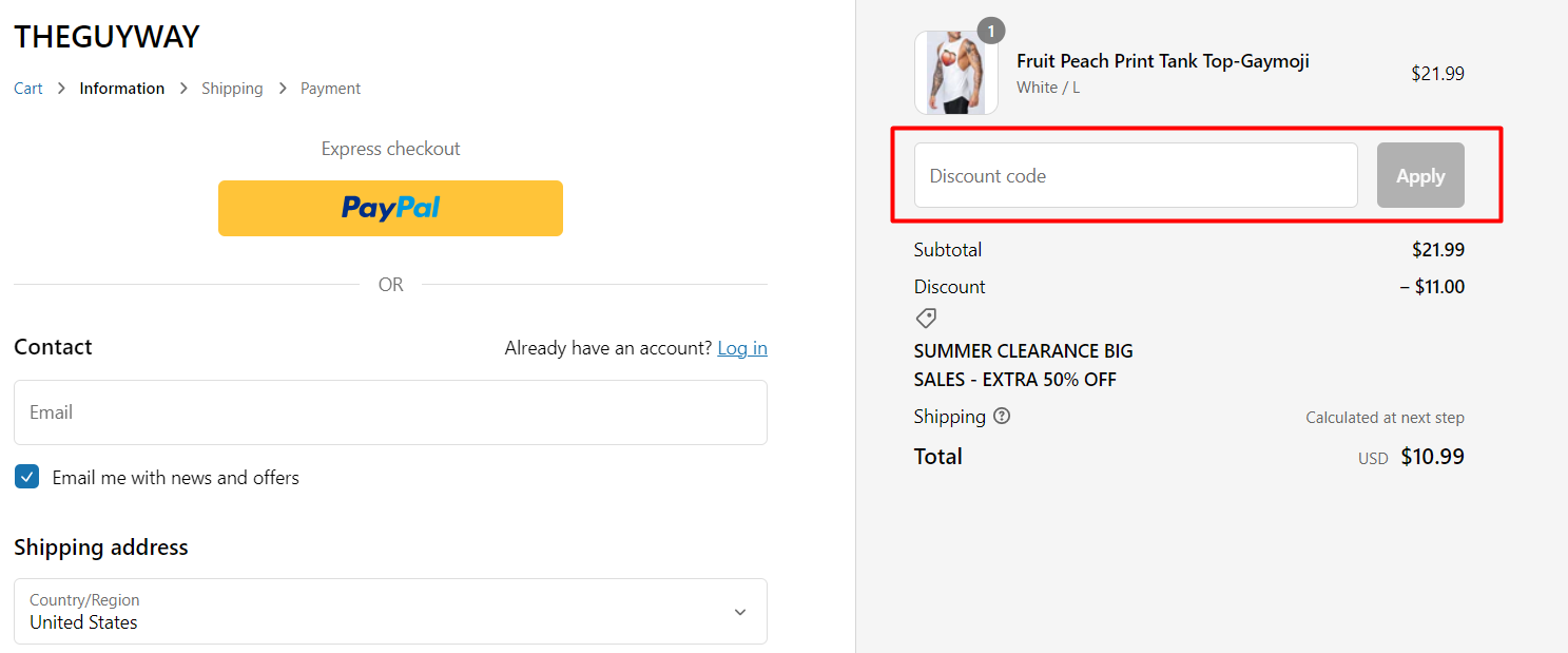 How do I use my The Guy Way discount code?