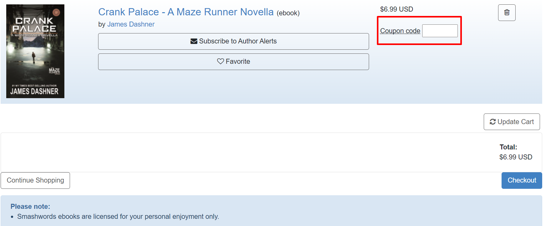 How do I use my Smashwords coupon code?