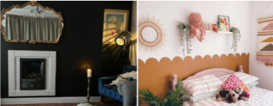 Rooms decorated and painted using the Dulux paints