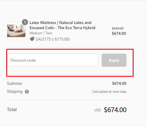 How do I use my Eco Terra discount code?