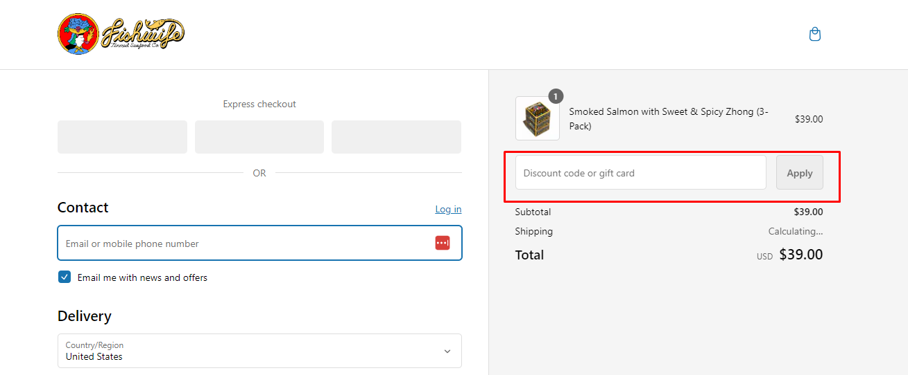How do I use my Fishwife coupon code?