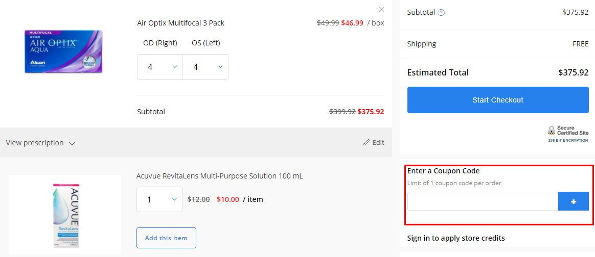 How do I use my Clearly coupon code?