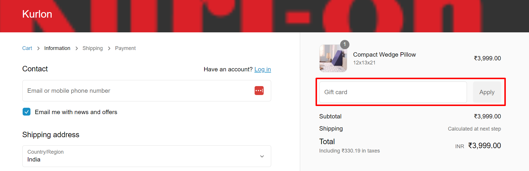 How do I use my Kurl-On coupon code?