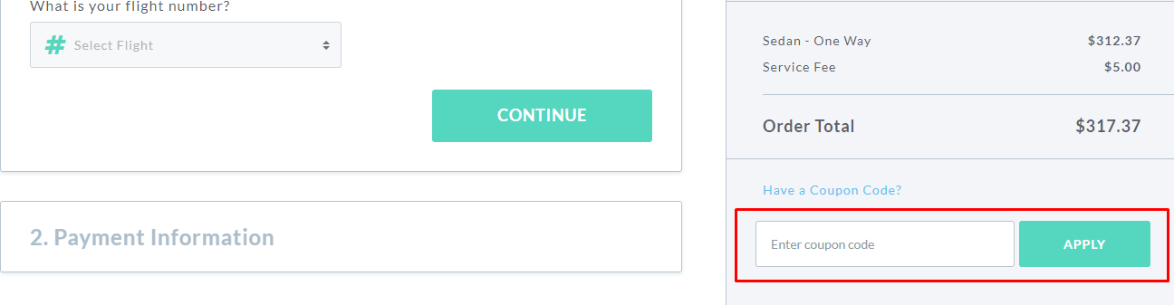 How do I use my ShuttleFinder coupon code?