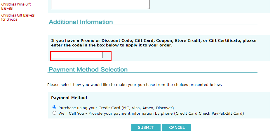 How do I use my Design It Yourself Gift Baskets promo code?