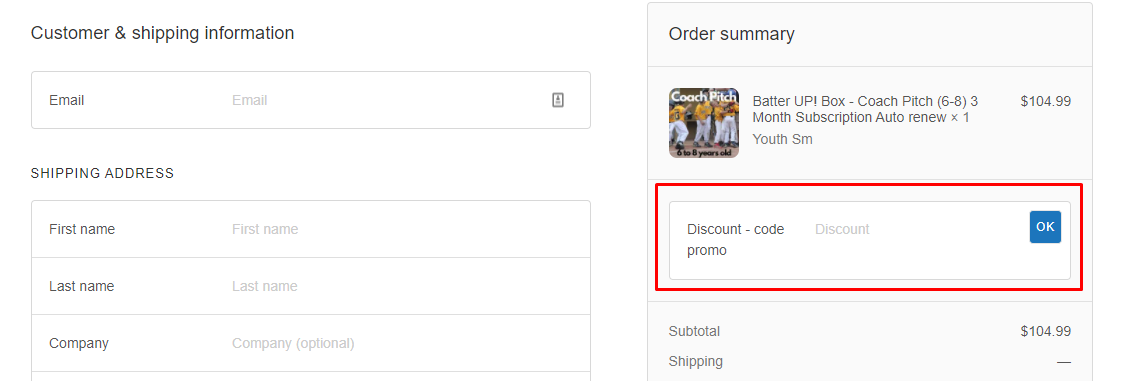 How do I use my Sports Box Co. discount code?