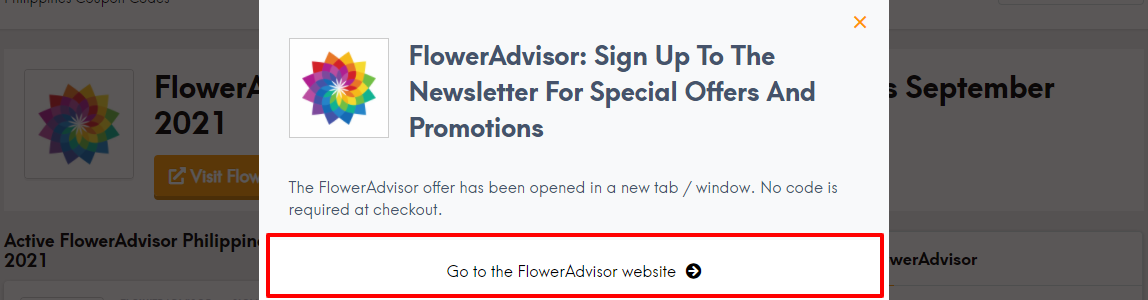 Flower advisor coup ph