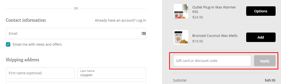 How do I use my Happy Wax discount code?