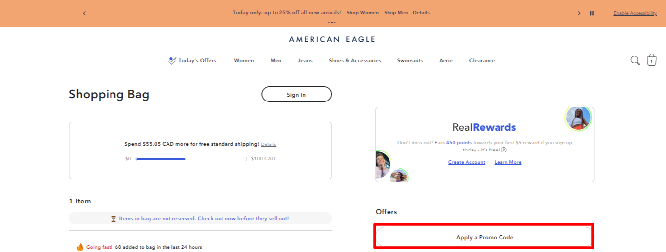 2540 off American Eagle Promo & Coupon Codes