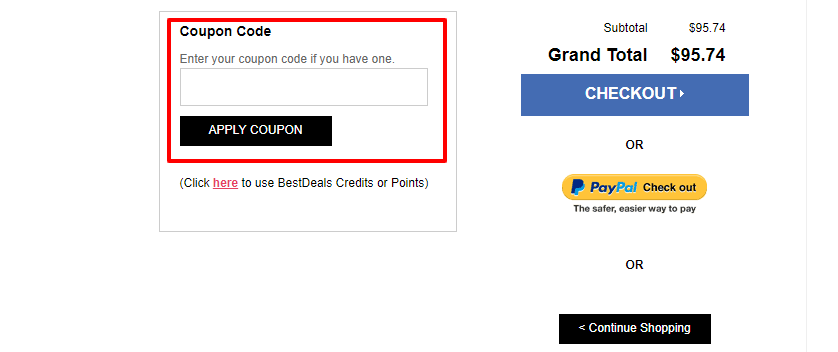How do I use my BestDeals discount code?