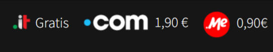 domini da poter acquistare direttamente sul sito register.it risparmiando con gli sconti register.it