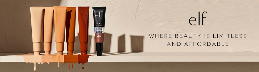 Six e.l.f. bb creams sitting on a shelf