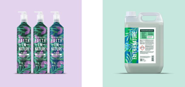 Lavender & Geranium Hair & Body Set - 500ml Aluminium from Faith In Nature